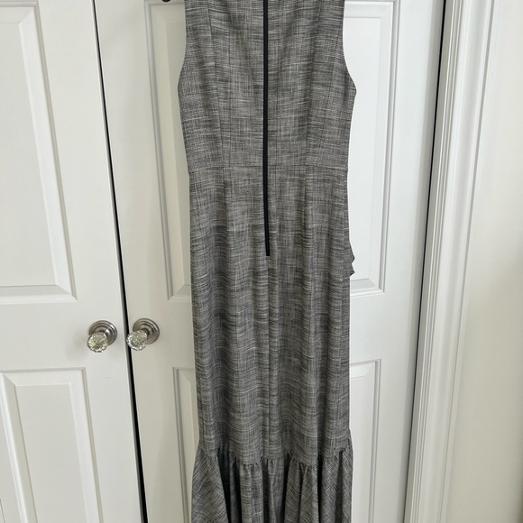 NWT Alice & Olivia BIRCH Houndstooth Sleeveless Formal Maxi Dress - Picture 5 of 14